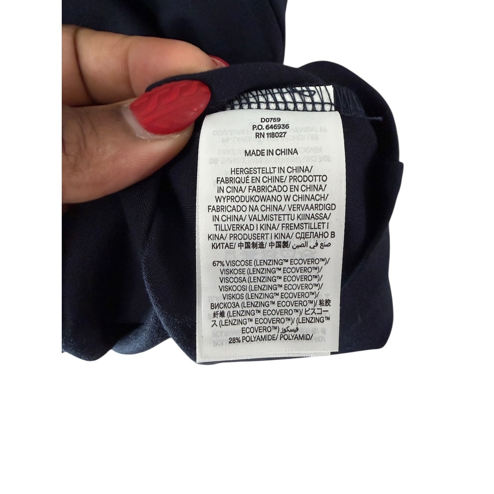 Boden Violet Ponte Jersey Shift Dress Blue Long‎ Sleeve Work Office Size 16/18 - Picture 3 of 12